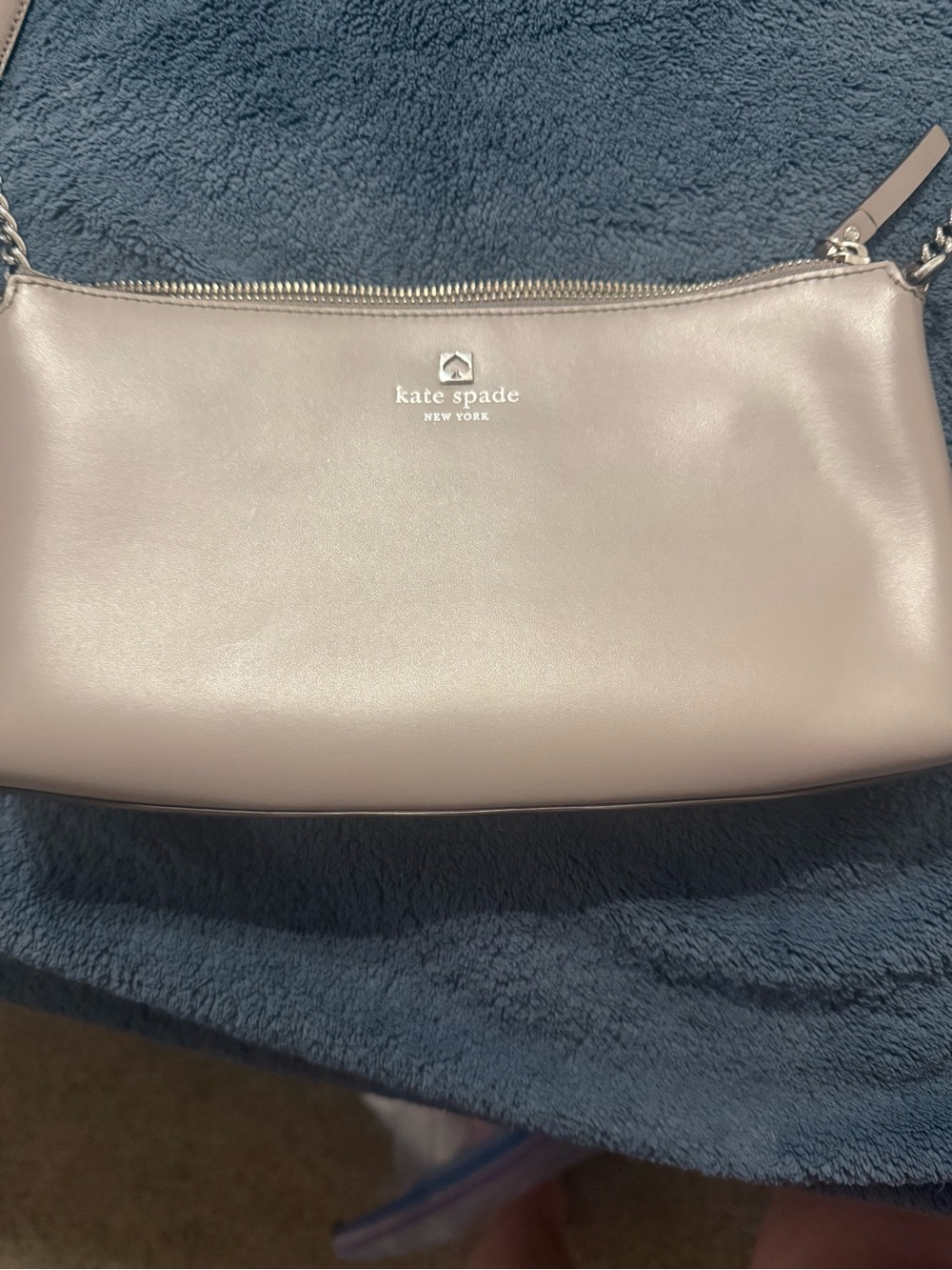 kate spade pale lavender leather mini shoulder bag